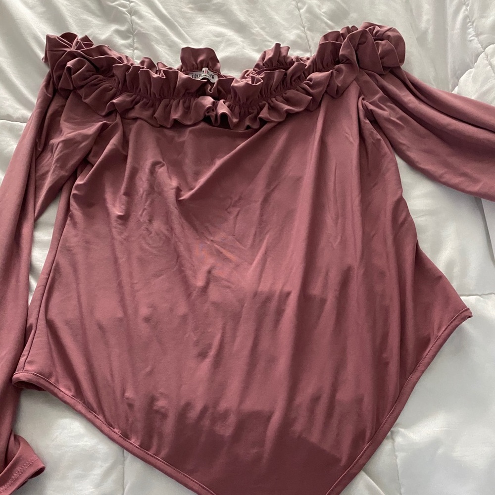 Off the should bodysuit